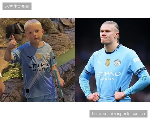 哈兰德在赛后幼儿园签名会被孩子们包围，暖化全网